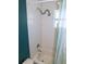 Clean shower includes detachable shower head, modern fixtures, and ample lighting at 2909 Ne 25Th St, Ocala, FL 34470