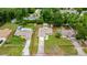 Aerial view of home, showcasing property lines, and expansive backyard with storage shed at 5263 Nw 62Nd Nw Ave, Ocala, FL 34482