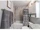 Neutral bathroom with a shower and towels at 7 Larch Dr, Ocala, FL 34480