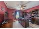 Cozy office featuring dark furniture and decor at 7 Larch Dr, Ocala, FL 34480