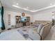 Bright living room features tile floors, recessed lighting, a fireplace, and a neutral color scheme at 7206 Sw 60Th Ln, Ocala, FL 34474