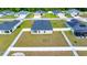 Aerial view of the home showcasing a large, well-maintained, fenced backyard at 8943 Se 41St Court Rd, Ocala, FL 34480