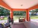Covered back porch for outdoor entertaining at 14 Dogwood Drive Radl, Ocala, FL 34472
