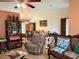 Spacious living room with dining area, lots of space, and bright light fixture at 14 Dogwood Drive Radl, Ocala, FL 34472