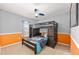 Cozy bedroom with a bunk bed, ceiling fan, and colorful decor, perfect for  at 2 Hemlock Trace Run, Ocala, FL 34472