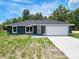 Charming single-story home featuring a well-maintained lawn and a spacious two-car garage at 22777 Sw Beach Blvd, Dunnellon, FL 34431