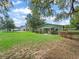 Green barn or outbuilding on lush acreage, surrounded by mature trees and greenery at 402 Sw 127Th Pl, Ocala, FL 34473