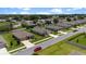 Aerial view of a neighborhood street with well-maintained homes and green lawns on a sunny day at 6265 Sw 88Th Loop, Ocala, FL 34476