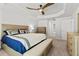 Main bedroom boasts trey ceilings, a ceiling fan, and plenty of space at 6680 Sw 179Th Court Rd, Dunnellon, FL 34432