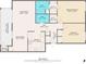 Detailed floor plan showcasing the layout of the home, including the living spaces and bedrooms at 688 Midway Dr # B, Ocala, FL 34472