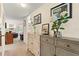 Hallway with a view to the living room and out onto the back patio at 688 Midway Dr # B, Ocala, FL 34472