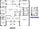 Detailed floor plan showcases the home's layout with bedrooms, bathrooms, kitchen, living spaces, and a two-car garage at 85 Nw 45Th Loop, Ocala, FL 34475