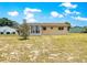 Expansive backyard featuring well-maintained lawn, mature landscaping, and a home exterior with neutral siding at 10520 Sw 85Th Ter, Ocala, FL 34481