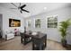 Bright office space with natural light, hardwood floors, and a modern ceiling fan at 1628 Se 29Th Ter, Ocala, FL 34471