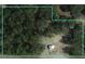 An aerial view of a spacious property with trees and a small structure visible at 1839 Cr 543A, Sumterville, FL 33585
