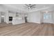 Open concept kitchen with bright lighting, stainless appliances, and spacious countertops at 2050 Nw 79Th Loop, Ocala, FL 34475
