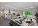 Bright living area with plush seating, neutral color palette, and a view of the outdoors at 2050 Nw 79Th Loop, Ocala, FL 34475