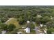 Aerial view of a residential area with homes surrounded by trees, promoting privacy and natural beauty at 3800 Ne 24Th Ct, Ocala, FL 34479