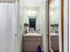 Bathroom with marble vanity at 3800 Ne 24Th Ct, Ocala, FL 34479