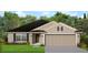 Charming single-story home with a two-car garage, black shingle roof, and well-manicured lawn at 4643 Ne 32Nd Pl, Ocala, FL 34470