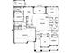Detailed floor plan showcasing the layout of a spacious home with multiple bedrooms, bathrooms, and a three-car garage at 8290 Nw 17Th Cir, Ocala, FL 34475