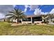 Well-maintained backyard with a palm tree and lush landscaping at 10287 Sw 96Th Ln, Ocala, FL 34481