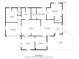 Detailed floor plan showcasing the layout with dimensions for each room, bathrooms, kitchen, bedrooms, and living areas at 1322 Ne 53Rd St, Ocala, FL 34479