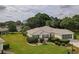 Well-maintained home with a lush green lawn and manicured landscaping with charming curb appeal at 13863 Se 85Th Cir, Summerfield, FL 34491