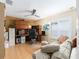 Home office with a built in desk and sofa for relaxing at 1429 Sw 160Th Ln, Ocala, FL 34473