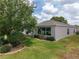Lush backyard with manicured lawn, mature trees, and a patio area perfect for outdoor entertaining at 1748 Sw 157Th Place Rd, Ocala, FL 34473