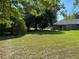 Expansive backyard featuring a well-maintained lawn and mature trees, offering a serene outdoor space at 21 Pecan Course Cir, Ocala, FL 34472
