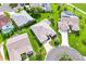 Aerial view of a property highlighting its lush landscaping and surrounding neighborhood at 3141 Roswell Rd, The Villages, FL 32162