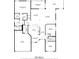 Detailed floor plan showcasing the layout of a 2000 sq ft home with labeled rooms and dimensions at 3141 Roswell Rd, The Villages, FL 32162