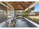 Comfortable covered porch with cozy seating, providing an inviting outdoor space to relax and enjoy the view at 3823 Se 49Th St, Ocala, FL 34480