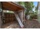 Outdoor shed for storing items in the backyard at 3823 Se 49Th St, Ocala, FL 34480