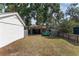 View of the detached shed in the backyard, providing ample storage and workspace at 3823 Se 49Th St, Ocala, FL 34480