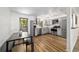 Renovated kitchen featuring gray cabinets, butcher block countertops and stainless-steel appliances at 4601 Se 18Th Ave, Ocala, FL 34480