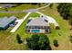 A bird's eye view of a private backyard oasis with screened pool at 5815 Ne 70Th St, Silver Springs, FL 34488