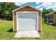 Charming outbuilding with garage door provides additional storage on a verdant lot at 5815 Ne 70Th St, Silver Springs, FL 34488