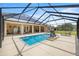 The private screened-in pool and covered lanai is great for relaxing or entertaining friends at 6573 S Magnolia Ave, Ocala, FL 34471