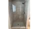 Walk-in shower features a glass enclosure, rain shower head, and tile surround at 6836 Sw 179Th Court Rd, Dunnellon, FL 34432