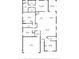 Detailed floor plan showcasing the layout of the home's bedrooms, bathrooms, and living spaces at 7479 Sw 130Th Ln, Ocala, FL 34473