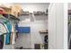A walk-in closet with ample storage space and custom shelving for organized clothing and accessories at 7479 Sw 130Th Ln, Ocala, FL 34473