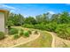 Well-manicured backyard featuring beautiful landscaping and a lovely stone garden with lush greenery at 7917 Sw 85Th Loop, Ocala, FL 34476