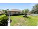 Expansive backyard featuring lush green grass, a privacy fence, and manicured landscaping, creating a serene outdoor oasis at 8303 Sw 82Nd Cir, Ocala, FL 34481