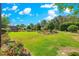 Spacious backyard with vibrant landscaping, mature trees, and a peaceful outdoor space at 9203 Sw 97Th Cir, Ocala, FL 34481
