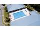 Birds eye view of community pool and amenity center at 11062 Sw 73Rd Ct, Ocala, FL 34476