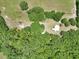 Captivating aerial view showcasing a private home nestled among dense trees and expansive grounds at 12080 Se Sunset Harbor Rd, Weirsdale, FL 32195