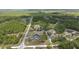 Expansive aerial view showcasing a lush, green landscape with scattered homes in a serene, rural setting at 13663 Sw 66Th St, Ocala, FL 34481