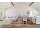 Bright, open-concept space with a kitchen and living area at 13663 Sw 66Th St, Ocala, FL 34481
